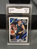 GMA Graded 2019-20 Donruss #46 LUKA DONCIC Mavs Basketball Card - GEM MINT 10