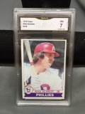 GMA Graded 1979 Topps #610 MIKE SCHMIDT Phillies Vintage Baseball Card - NM 7