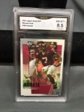 GMA Graded 2001 Upper Deck MVP MICHAEL VICK Falcons ROOKIE Football Card - NM-MT+ 8.5