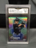 GMA Graded 2018 Topps Chrome Update IA Refractor ICHIRO SUZUKI Mariners Baseball Card - GEM MINT 10