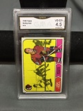 GMA Graded 1968-69 Topps #16 BOBBY HULL Black Hawks Vintage Hockey Card - VG-EX+ 4.5