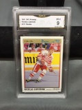 GMA Graded 1991-92 O-Pee-Chee Premier #117 NIKLAS LIDSTROM Red Wings ROOKIE Hockey Card - MINT 9