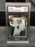 GMA Graded 2014 Topps Strata QB Die Cut DEREK CARR Raiders ROOKIE Football Card - GEM MINT 10