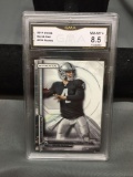 GMA Graded 2014 Topps Strata #124 DEREK CARR Raiders ROOKIE Football Card - NM-MT+ 8.5