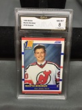 GMA Graded 1990-91 Score #439 MARTIN BRODEUR Devils ROOKIE Hockey Card - NM-MT 8