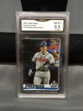 GMA Graded 2019 Topps Update Black FREDDIE FREEMAN Braves Baseball Card /67 - NM-MT+ 8.5