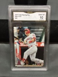 GMA Graded 2020 Topps Opening Day #90 MIKE TROUT Angels Baseball Card - GEM MINT 10