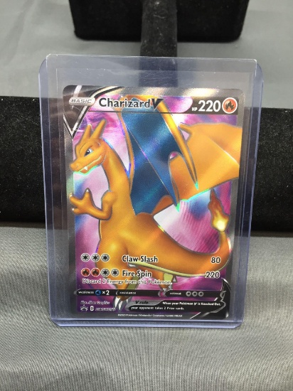 Pokemon Champion's Path Promo CHARIZARD V Holofoil Trading Card SWSH050