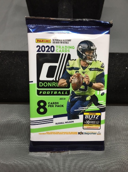 Factory Sealed 2020 Donruss Football 8 Card Pack