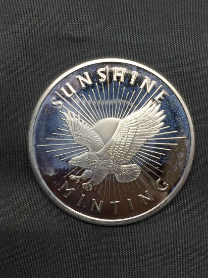 1 Troy Ounce .999 Fine Silver Sunshine Minting Silver Bullion Round Coin
