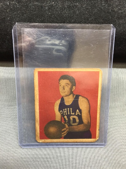 1948 Bowman #34 JOE FULKS Warriors Vintage Basketball Card from Set Break