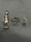 Lot of Three Sterling Silver Charms, One Roman Soldierm Sweet 16 and Marching Band Man