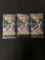 3 Factory Sealed Packs of Yugioh PHANTOM RAGE 9 Card Booster Packs from Hobby Box