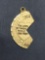 H.F.B. Designer Detailed Lord's Prayer Left Side Half of a Mizpah Style Best Friend Gold-Tone