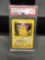 PSA Graded 1999 Pokemon Base Set Unlimited PIKACHU Yellow Cheeks Trading Card - GEM MINT 10