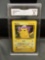 GMA Graded 1999 Pokemon Base Set Unlimited PIKACHU Trading Card - EX-NM 6