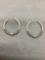 Balinese Handmade Design 40mm Diameter 10mm Wide Rope Detailed Pair of Sterling Silver Hoop Earrings