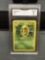 GMA Graded 1999 Pokemon Base Set Unlimited KAKUNA Trading Card - NM-MT 8