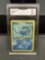 GMA Graded 1999 Pokemon Base Set Unlimited POLIWAG Trading Card - MINT 9