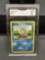 GMA Graded 1999 Pokemon Base Set Unlimited SQUIRTLE Trading Card - EX-NM 6