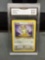 GMA Graded 1999 Pokemon Jungle MEOWTH Trading Card - NM-MT+ 8.5