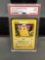 PSA Graded 1999 Pokemon Base Set Unlimited PIKACHU Trading Card - MINT 9