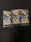3 Factory Sealed Packs of Yugioh PHANTOM RAGE 9 Card Booster Packs from Hobby Box