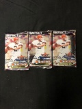 3 Factory Sealed Packs of 2000 Skybox Impact Football 10 Card Packs from Hobby Box