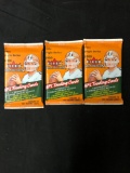 3 Factory Sealed Packs of 2000 Fleer Tradition Football 10 Card Packs from Hobby Box