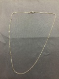 Cable Link 1.25mm Wide 18in Long High Polished Sterling Silver Chain