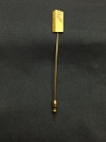 Jostens Designed CFS Themed Detailed 4in Long 9mm Wide 10Kt Gold-Filled Pin