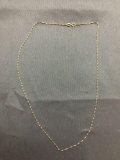 Twisted Serpentine Link 0.75mm Wide 18in Long 14Kt Gold-Filled Chain