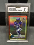 GMA Graded 2019 Donruss Optic Red Yellow Prizm ALEXANDER MATTISON Vikings ROOKIE Football Card -