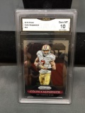 GMA Graded 2015 Panini Prizm COLIN KAEPERNICK 49ers Football Card - GEM MINT 10