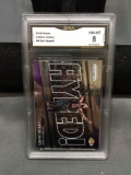 GMA Graded 2018-19 Panini Prizm Get Hyped! LEBRON JAMES Lakers Basketball Card - NM-MT 8