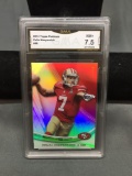 GMA Graded 2013 Topps Platinum COLIN KAEPERNICK 49ers Football Card - NM+ 7.5