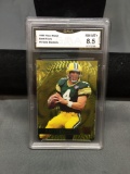 GMA Graded 1995 Fleer Metal Gold Blasters BRETT FAVRE Packers Insert Football Card - NM-MT+ 8.5