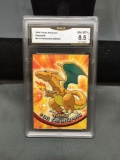 GMA Graded 2000 Topps Pokemon TV Animation Edition CHARIZARD Trading Card - NM-MT+ 8.5