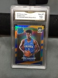 GMA Graded 2017-18 Donruss Optic Orange Prizm JONATHAN ISAAC Magic ROOKIE Basketball Card /199 - GEM