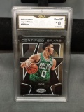 GMA Graded 2018-19 Panini Certified Stars JAYSON TATUM Celtics Basketball Insert Card - GEM MINT 10