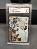 GMA Graded 2001 Fleer Premium Decades of Excellence YOGI BERRA Yankees Baseball Card - MINT 9