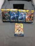 5 Pack Lot of Pokemon Sun & Moon Base Set 10 Card Booster Packs from Collection