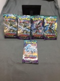 5 Pack Lot of Pokemon Sun & Moon GUARDIANS RISING 10 Card Booster Packs from Collection