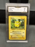 GMA Graded 1999 Pokemon Jungle PIKACHU Trading Card - NM 7