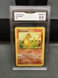 GMA Graded 1999 Pokemon Base Set Unlimited CHARMANDER Trading Card - NM-MT+ 8.5