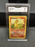 GMA Graded 1999 Pokemon Base Set Unlimited CHARMANDER Trading Card - NM 7