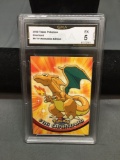 GMA Graded 2000 Topps Pokemon TV Animation Edition CHARIZARD Trading Card - EX 5