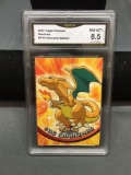 GMA Graded 2000 Topps Pokemon TV Animation Edition CHARIZARD Trading Card - NM-MT+ 8.5