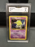 GMA Graded 1999 Pokemon Base Set Unlimited DROWZEE Trading Card - MINT 9