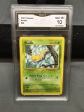 GMA Graded 1999 Pokemon Base Set Unlimited WEEDLE Trading Card - GEM MINT 10